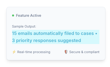 UI for Email Intelligence